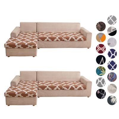 China Wholesale Breathable Elastic Comfort Spandex Single Seat Stretch Modern Velvet Couch Cushion Covers For Various Cushions Sofa Cushion Covers for sale