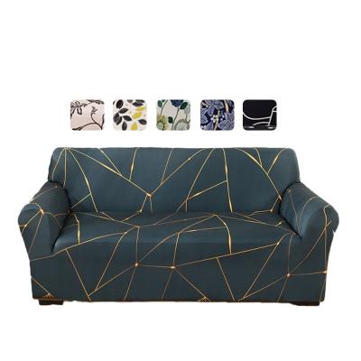 China Geometric Body Printed Sofa Cover Living Room Sofa Cover Wholesale Soft Super Breathable Elastic Comfort Stretch Material Stretch 3 for sale