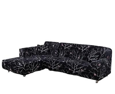 China Plain Printed Corner Spandex Sofa Cover Sofa Set 3and3 L Shaped Super Elastic Lounge Chair Sofa Set Two Piece Pad 2 for sale