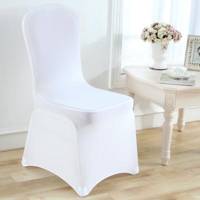 China White Jacquard Premium Spandex Folding Stretch Fold Chair Cover For Banquet Wedding Moe Cover Chair Cover for sale