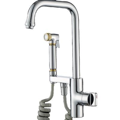 China OEM Kitchen 360 Multifunctional Brass Pull Down Faucets Sense Faucets High Quality Custom Modern Steel Hose Pipe Pull Down Faucet for sale