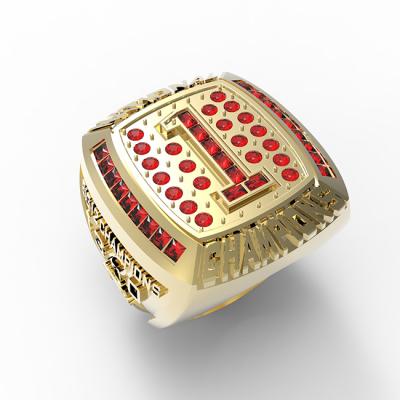 China Custom Cheap Jewelry Youth Stainless Steel ALLOY Stainless Steel Championship Rings for sale