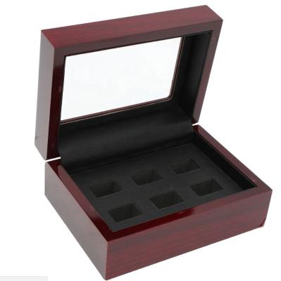 China Cheap Wholesale Championship Ring Championship Wood Leather Ring Jewelry Box Ring Box Wood for sale