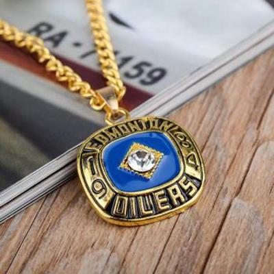 China Custom America Alloy Logo Necklace Championship USSSA Necklace for sale