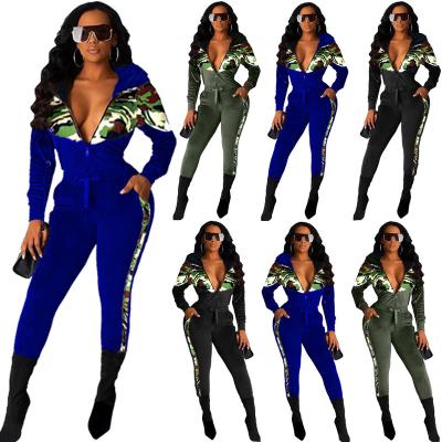 China MD-20222501 Velvet Lady Tracksuit Jogger Set Breathable Leopard Print Lounge Set Outfits For Women for sale