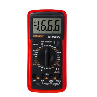 China ANENG DT9205A Digital Multimeter AC/DC Transistor Tester NCV Multimeter Profesional Electric Analog Auto Range Multimetro DT9205A for sale