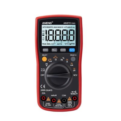 China ANENG AN870 PRO Digital Capacitance Voltimetro Profesional Tester Transistor Multimeter Multimeter 19999 counts RMS PRO Digital True Meter AN870 Multimeter for sale