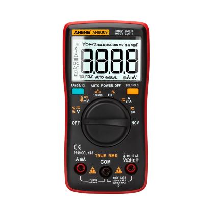 China ANENG AN8009 Standard Digital Multimeter Transistor Capacitor Capacitor Tester Capacitance Meter Temp Diode AN8009 Automotive Electrical Standard for sale