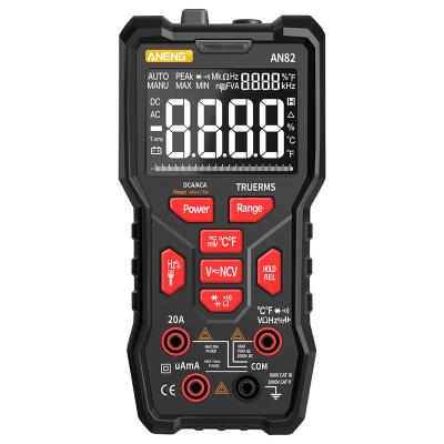 China ANENG AN82 Digital Multimeter Professional 9999 DIY Tester DIY Transistor Capacitor NCV Testers Multimetro AN82 True Analog Multimeter for sale