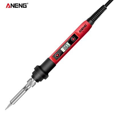 China Home Use ANENG SL102 Electric Welding Iron US/EU Plug Temperature 220V Digital Display Adjustable Welding Tool Portable Electrocautery for sale