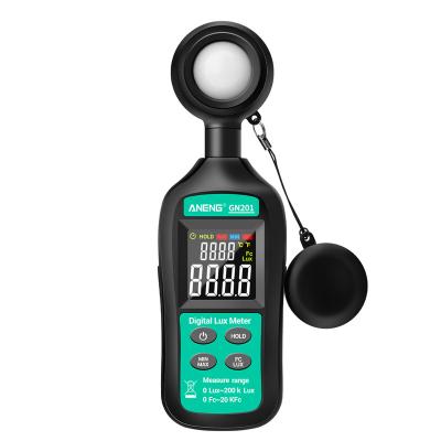 China ANENG GN201 Light Meter 200K Lux Meter Digital Light Meter UV Light Meter 200K Lux Meter Handheld Photometer GN201 Light Meter for sale