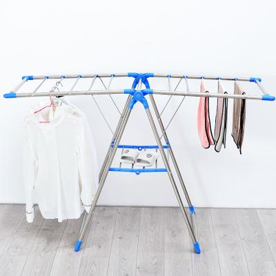 China Yiwu Factory Eco-friendly Wholesale Cloth Shirts Garment Drying Rack Plastic Stainless Steel Grass Drying Rack for sale