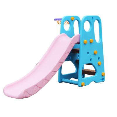 China Amusement Park Kids Colorful Mini Playground Plastic Slide Easy Assemble Use Toddler Slide Long Life Foldable Slide For Kids for sale