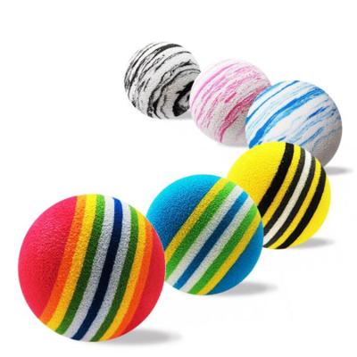 China Lightweight Kids Play Soft Activity Foam Balls Foam Sponge Kids Indoor Outdoor Kids Fun Matching Colors Bouncy Ball Foam Sponge Balls for sale