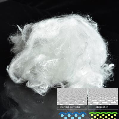 China Unten wie Siliconized PSF Weiß-Farbe der Polyester-Spinnfaser-0.9D×32mm zu verkaufen