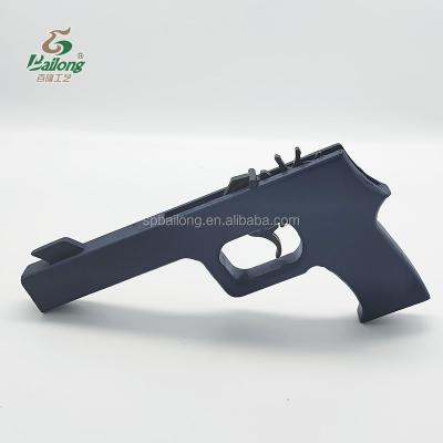 China Wooden Gun Best Selling Kids Outdoor Game Rubber Band Shooting Pistols Color Wooden Toy Gun Custom Made for sale