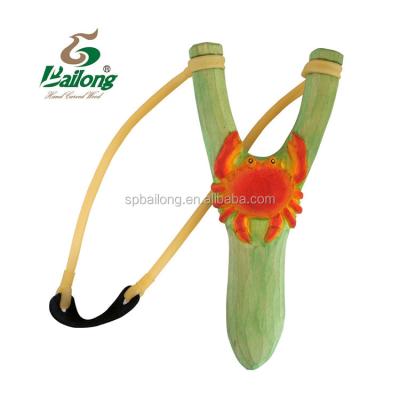 China USA Decor High Quality Nautical Gifts Wooden Craft Kids Pulling Toy Slingshot for sale