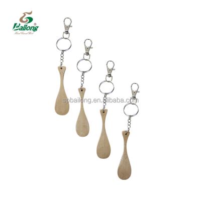 China Wood Ready To Ship Custom Logo Pallet Shape Wood Key Chain for sale