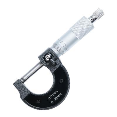 China Mearsuring 0-25mm Teaching High Precision Outer Diameter Micrometer for sale