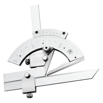 China Stainless Steel Universal Stainless Steel Angle Ruler 0-320 Degrees Bevel Protractor Finder for sale