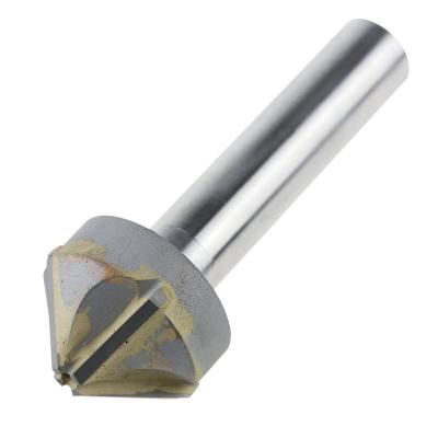 China CNC Milling Machining Alloy Chamfer Milling Cutter 60/90 Degrees Straight Shank YG8 End Mill Chamfering Countersink Drill Bit for sale