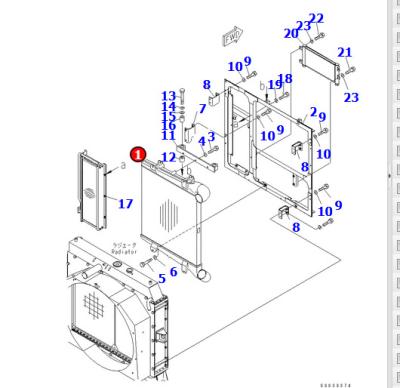 China Genuine HD465-7 KMSU Truck Parts HD465-7 After Cooler 6240-61-4410 for sale