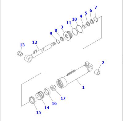 China Dump HD465-7 Cylinder Gasket Kits 707-99-41100 For KMSU HD465-7 Truck Parts for sale