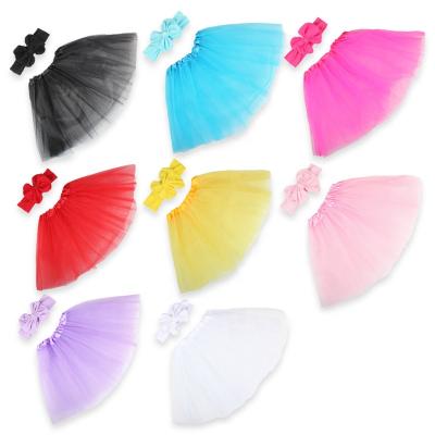 China New fashion GENYA baby tutu kids tutu skirt set ribbon bows hair bows for girls for sale