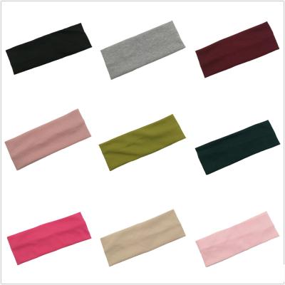 China Fashion Genya Non Slip Workout Headbands Sport Elastic Headbands Knitted Turban Running Headwrap for sale