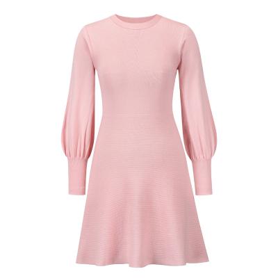 China 2022 Anti-static Large Size Women's Knitted Slim Fit Dress Sweater Sweater Dress Autumn And Winter New for sale