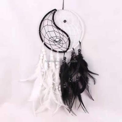 China Wholesale New Style Feng Shui EN016 Feather Dream Catcher Accessories Indian Home Decor Dreamcatcher for sale