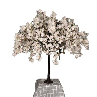 China decorative flowers & Indoor Decorative Tree Wedding Garlands Table Centerpieces EN032 ENLAN Wholesale Mini Sakura Flower Artificial Cherry Blossom for sale