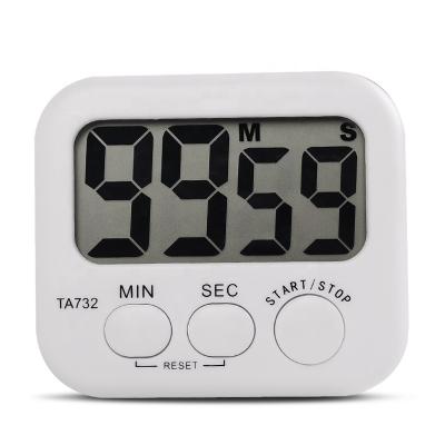 China White Kitchen Mini Electronic Large LCD Kitchen Digital Timer Hour Meter TA732 for sale