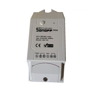 China Sonoff TH10A/TH16A Residential/Multipurpose Temperature and Humidity Monitoring WiFi Smart Switch for sale