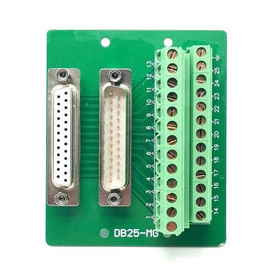 China NEW DB25 DB25-MG6 TB Male / Female Header Breakout Board 21 - A.W.G. 30 for sale