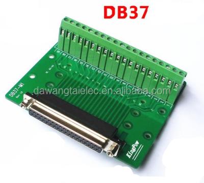 China DB37-M1 DB37 DR37 Female Port 37pin Terminal Block Adapter Converter PCB Breakout 2 Row for sale