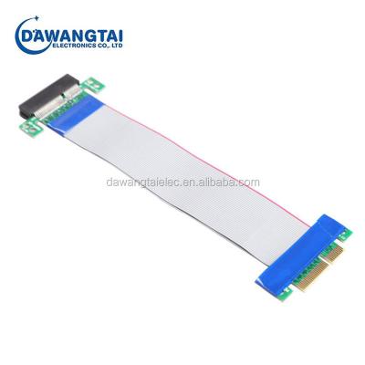 China PCI-E 4X Riser Card Supplement Flex Extension Cable Ribbon Adapter Converter DW-1080 for sale