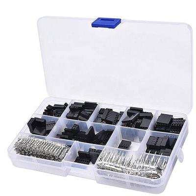 China 620pcs PCB Connectors 2.54 Crimp 3 4 Pin Dupont Connector Wire Cable MM Jumper Header Housing Kit Male 2 Pin Pin Female Terminal for sale