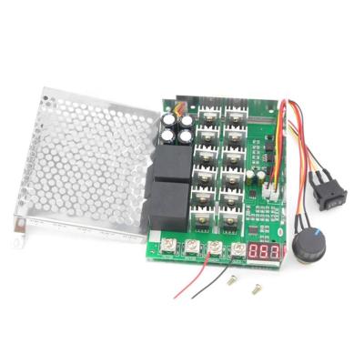 China DC Controller Reversible DC Motor Speed ​​Governor Electronic Drive Module 10V-55V 60A With Case 128mm*98mm*40mm for sale