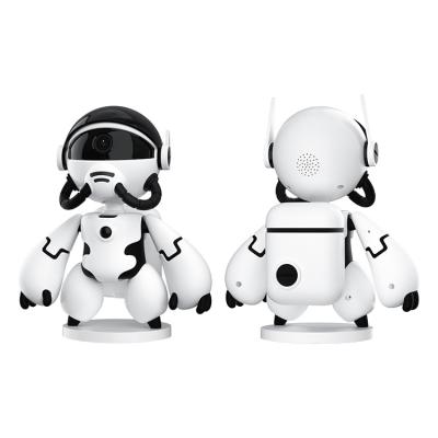 China Human Motion Tracking Robot Tracking Elder Child Video PTZ Security IP Camera Surveillance Camera Astronaut Intelligent Talking Double Camera for sale