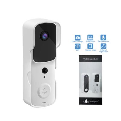 China Wireless Video Doorbell Tuya Smart Ring Door Bell V10 WiFi Video Doorbell 1080P Tuya Battery Wifi Video Smart Camera for sale