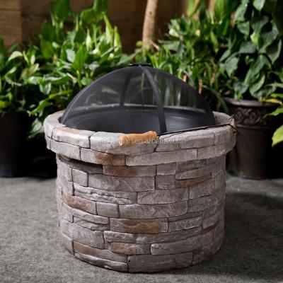 China For Outdoor Use Only Amazing Outdoor Culture Stone Fire Bowl Fire Pit , Wood Burning for sale