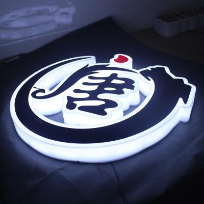 China New Arrival Led Signboard Luminous Outboard Edge Stainless Steel Acrylic Word Display Board for sale