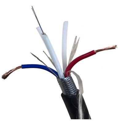 China Underground / Buried / Pipeline Manufacturing Oplc 12 Core Hybrid Compound Copper Wire Fiber Optic Cable Electric Power With High Quality for sale