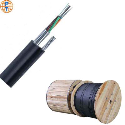 China 12 Core Outdoor Selfsuporting Aerial Singlemode Aerial Fiber Optic Cable GYTC8S for sale