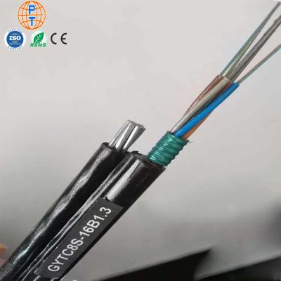 China Outdoor Aerial Plant Multi Core Single Mode Figure 8 Fiber Optic Cables Gytc8S 4 6 8 12 16 24 48 72 96 144 for sale