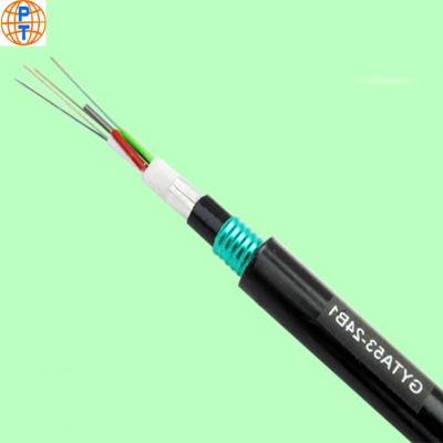 China Outdoor GYTA 53 Single Mode GYTA GYTS 12 24 48 96 Core Fiber Optic Cable Anti Rodent Rodent Resistant Cable for sale