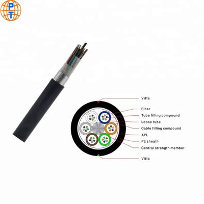 China 6 8 12 24 Core GYTA GYTS Outdoor Fiber Optic Cable Single Mode Fiber Optic Cable Prices Per Meter for sale