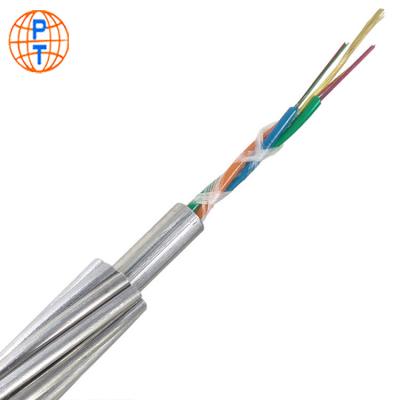 China Ground cable OPGW-24B1-50 12 16 36 48 core 60 70 80 90 to 150 section OPGW manufacturers for sale