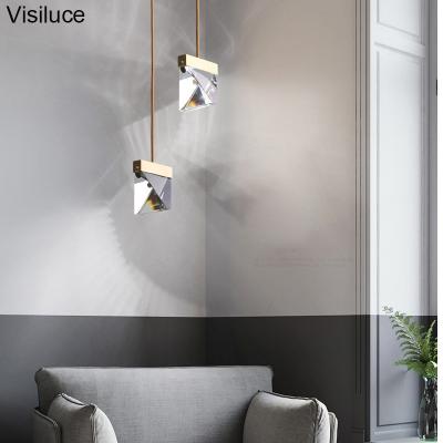 China Contemporary Italian Postmodern Crystal Chandelier & Pendant Light Nordic Luxury Style Pendant Lamp for Hotel Bar Home Use for sale